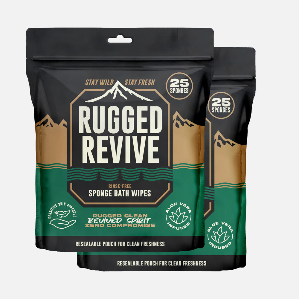 Rinse-Free Bath Sponge (Two Pack) image 0