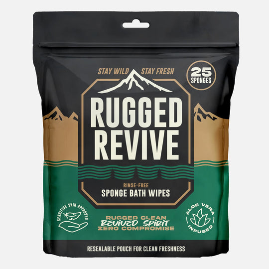 Rugged Revive Rinse-Free Bath Sponges